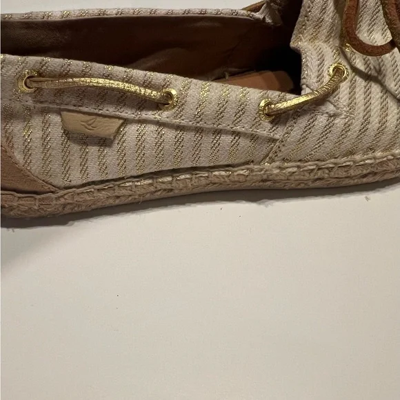 Sperry Women’s Top Sider Metallic Boat Katama Espadrilles Size 10 - Picture 3 of 9